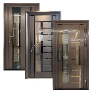 Stainless Steel Security Door for Villa, Hotel, and Living Room Exterior Entry