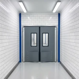 Stainless Steel Self-Closing Swing Waterproof Anti-Collision Doors with Finished Surface for Commercial Kitchens