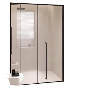Stainless Steel Square Seals for Shower and Glass Doors with Sliding Frame Design for Spa and Hotel Steam Rooms