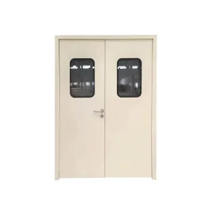 Stainless Steel Windproof Swing Hospital Door for Negative Pressure Clinic, Nursing Home, and ICU Rooms