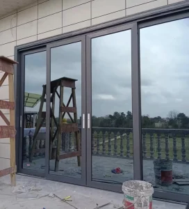 Standard Aluminum Sliding Door Double Glazed Energy Saving Exterior Entry for Villa Hotel Patio Balcony Container House