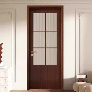 Standard Solid Wood Red Oak Painted Interior Door for Kitchen and Hotel Use Supplier