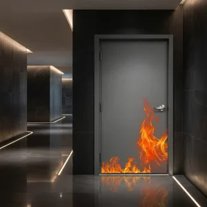 Standard Steel Fire Door with Heat Insulation for Hotels Offices and Public Areas