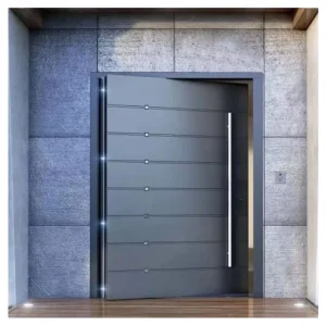 Custom Shape Weather-Resistant Cast Aluminum Entrance Door for Coastal Regions