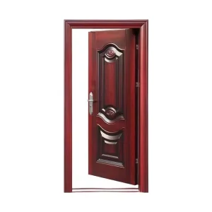 Steel Exterior Entrance Security Door Imitate Bronze