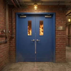 Steel Fire Door Factory Outlet Customizable Interior Door with Hardware Accessories