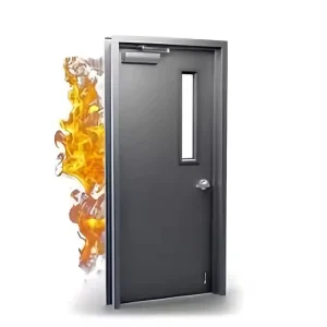 Steel Fire Door with Security Features and Multiple Certifications