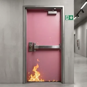 Steel Fire Doors for European, American, and Chinese Standards, Workshop and Warehouse Interior/Exterior
