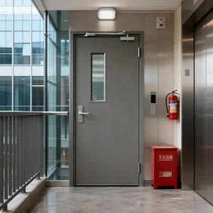 Steel Fire-Rated School Door Single-Leaf 1-3 Hour Fire Rating for Exterior and Supermarket Use