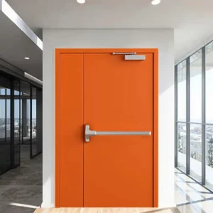 Steel Fire Safety Door with Stainless Steel Screen Netting