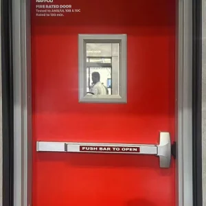 Steel Fireproof Doors, Various Styles, Customized by the Manufacturer