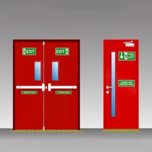 Steel Fireproof Metal Door, 1/2/3-Hour Fire Rating