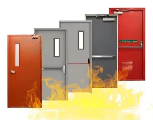 Steel Fireproof Metal Door with Detachable Frame and 20-90 Minute Fire Resistance