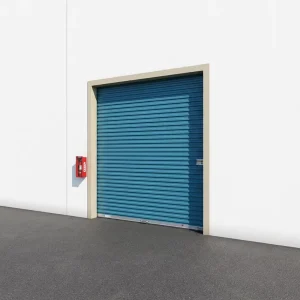 Steel Fireproof Security Roller Shutter Door, Manual Roll-Up, for Warehouse Garage