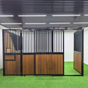 Steel Frame Portable Galvanized Horse Stall Panels Front Stall Kits for Barn Ranch Use
