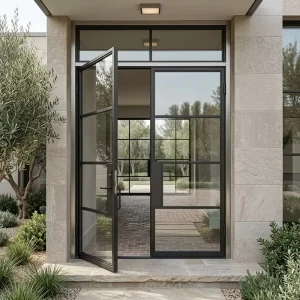 Steel Front Entrance Door for Villa Residential House Custom Steel Door Exterior Steel Security Door Modern House Entrance Door