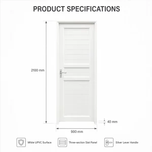 Steel Reinforced Multi Point Lock UPVC Swing Entry Door for Residential House Villa