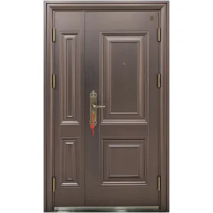 Steel Security Door, Anti-Theft, Fireproof, Finished Exterior, Manual Side-Opening, 1.5-Hour Fire Rating