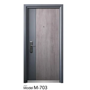 Steel Security Door, Single, Flat Entrance, Burglarproof, for Homes and Villas