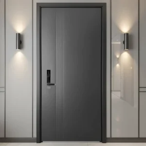 Steel Security Door with Anti-Theft, Waterproof, and 3-Hour Fire-Resistant Features for Exterior Entry