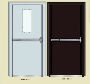 Steel Security EN Standard 90 Minute Outdoor Fire Door Stainless Steel Fireproof Door