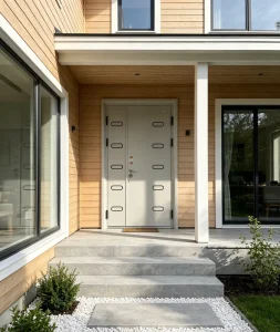 Steel Unequal Double Anti Theft Entry Door for Modern Villa