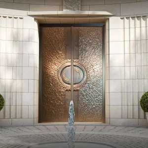 Supplier Copper Carved Security Front Door for Villa House