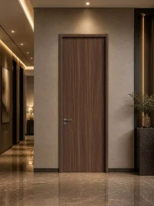 TH50 Aluminum-Wood Interior Door 50mm Graphene-Filled Door Leaf Aluminum Alloy Frame Soundproof Bedroom Office Hotel