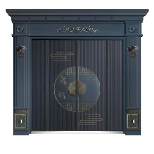 Tank Grade Armored Door Navy Blue Weather Resistant Soundproof Thermal DDN-8061 China Factory