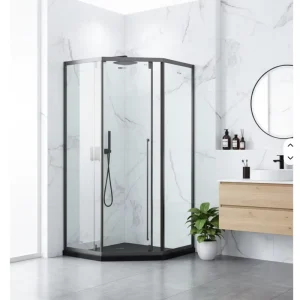 Tempered Diamond Shape Shower Door with 8mm Glass