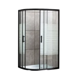 Tempered Glass Flat-Open Fully Enclosed Waterproof Bathroom Shower Room Door, Custom Sizes