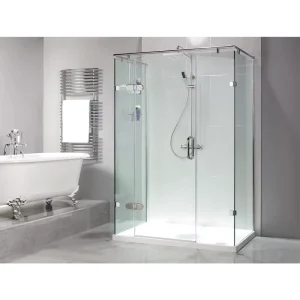 Tempered Glass Shower Door, Factory Direct, for Villa, Apartment and Hotel Use