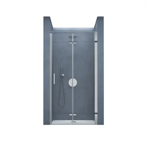 Tempered Glass Shower Door with Aluminum Frame