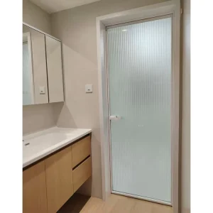 Tempered Glass Shower Swing Door with French-Style Design for Home, Office, and Hotel