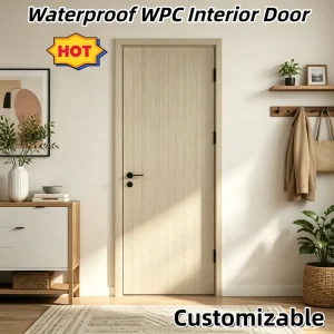 Termite-Resistant Zero-Formaldehyde WPC Interior Waterproof Bathroom Door for Malaysia Residential Projects