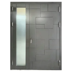 Textured Cast Aluminum Main Door, Wind and Moisture Resistant, Residential Entrance Door
