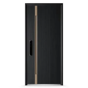 Textured Integrated-Handle Titanium Magnesium Full-Height Exterior Security Entrance Door Multiple Sizes