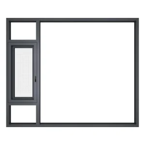 Thermal Break Aluminium Casement Window Double Glass for Bedroom and Bathroom