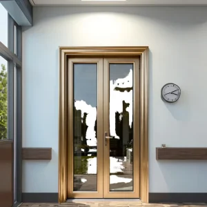 Thermal Break Aluminum Alloy Swing Doors for Interior Heat Insulation in Hotels, Apartments, Bathrooms, Kitchens, and Schools