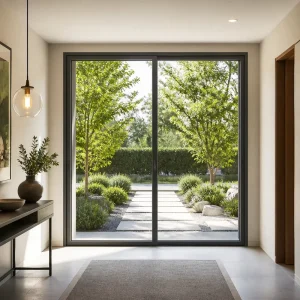 Thermal Break Aluminum Sliding Window Low-E Glass Double Glazing Waterproof Custom Size for Apartment