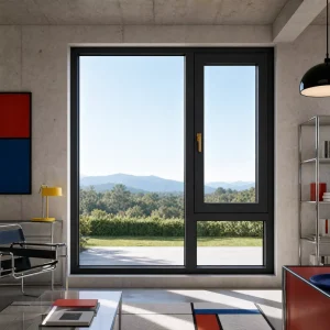 Thermal Break Aluminum Soundproof Insulated Double-Glazed Window for House Villa Building