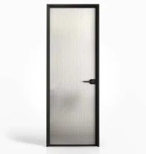 Thermal Break Aluminum Soundproof Waterproof Swing Door with Low-E Glass for Villa, Bathroom, and Kitchen