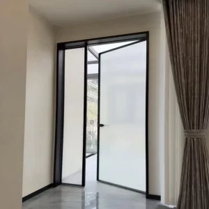 Thermal Break Aluminum Swing Door for Home Entrance and Bathroom
