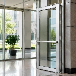 Thermal Break Aluminum Swing Door with Energy-Efficient Insulated Glass for House Main Entrance