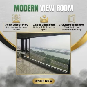 Thermal Break Low-E Double Glazed Hurricane Impact Soundproof Modern Flush Screen Home Aluminum Alloy Casement Windows