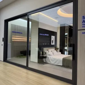Thermal-Break Multi-Track Aluminum Foldable Sliding Glass Door Energy-Efficient Interior Villa Door