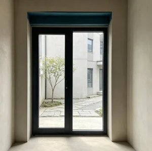 Thermal Insulated Aluminum Clad Wood Door Double Glazed Exterior Door for Home