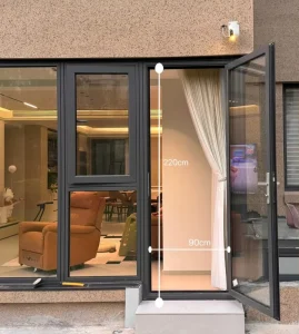 Thermally Broken Aluminum Alloy Glass Swing Doors for Balcony and Bedroom