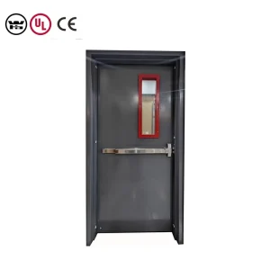 Thick Steel Plate Modern Finished Indoor Fireproof Security Door for Hotels and Apartments
