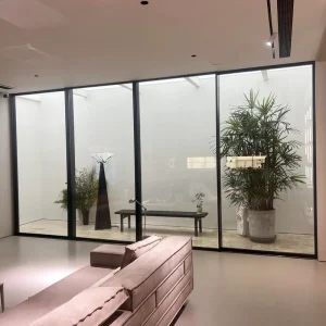 Three-Panel Stackable Energy-Saving Glass Sliding Door for Residential Exterior, Entry, Villa, or Hotel
